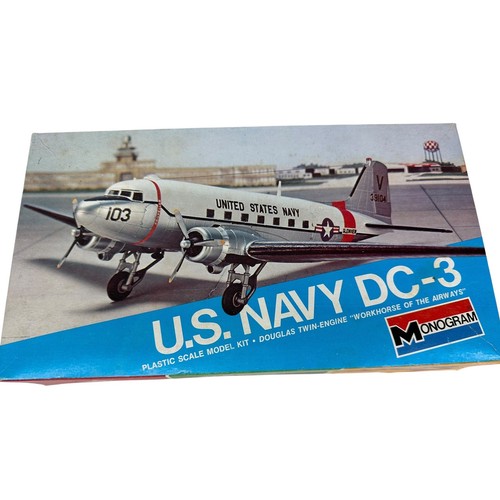 Vintage monogram navy 3 - monogram, dc-3