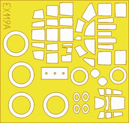 Eduard ex119 25j mask - eduard, b-25j